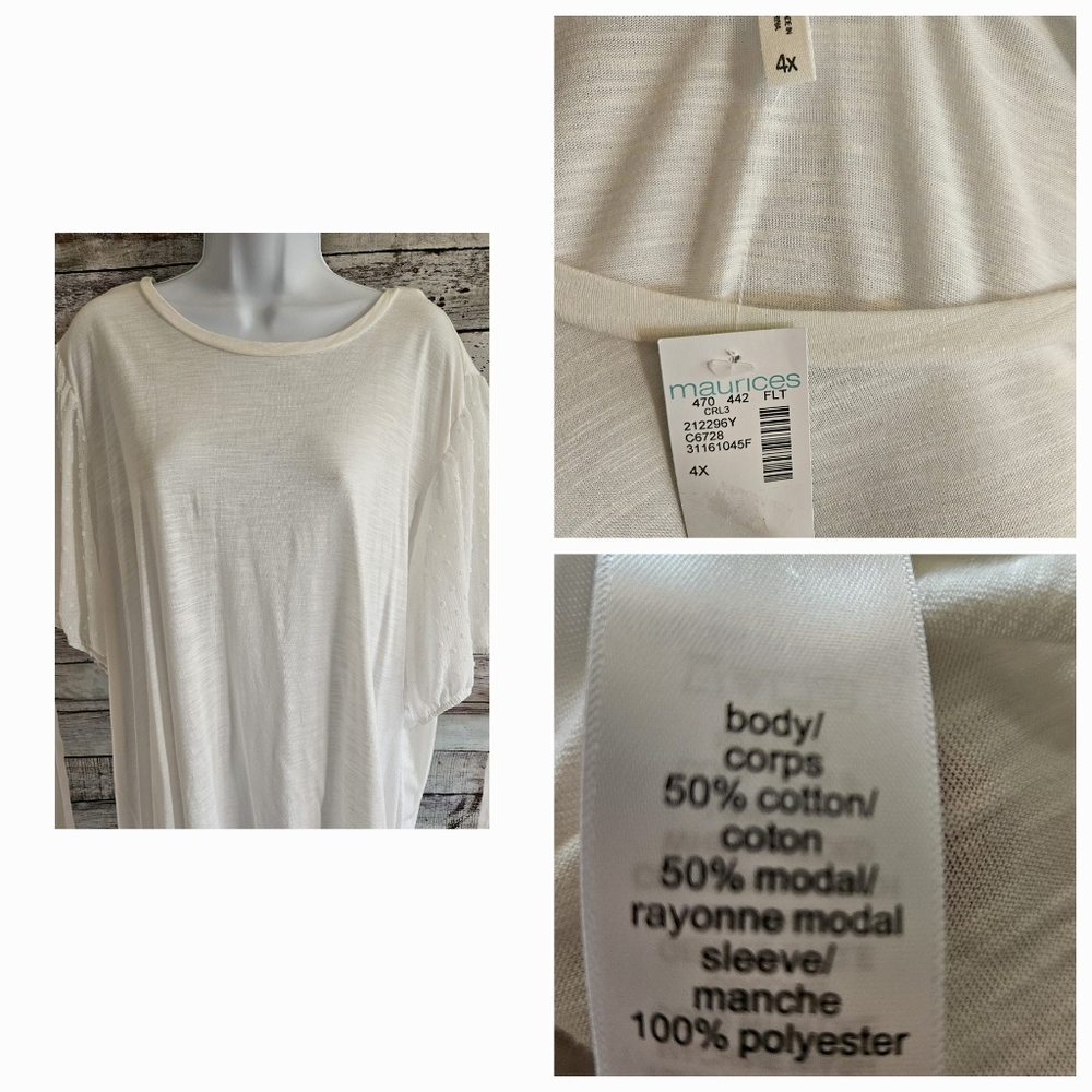 Maurices Brand White casual top